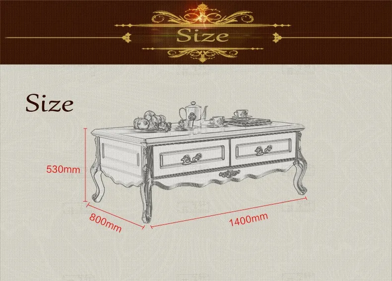 Европейский стиль современный кофейный стол o1145
