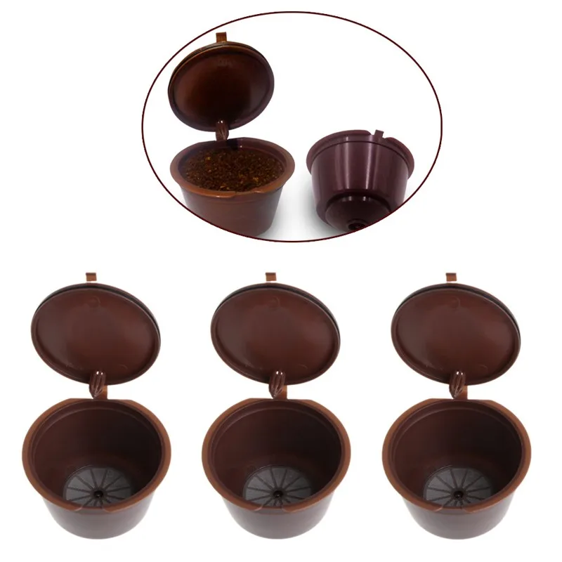 3Pcs Reusable Capsules Filter Cup for Nescafe Dolce Gusto Coffee Pod