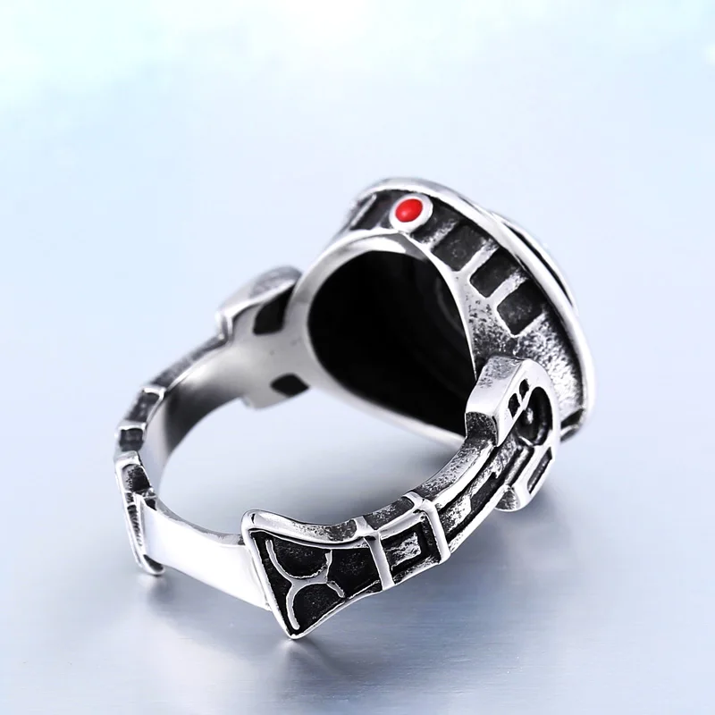 BEIER 2018 NEW Man Star Wars Fighter ring Factory Price 316L Stainless Titanium Steel Movie Jewelry BR8-246