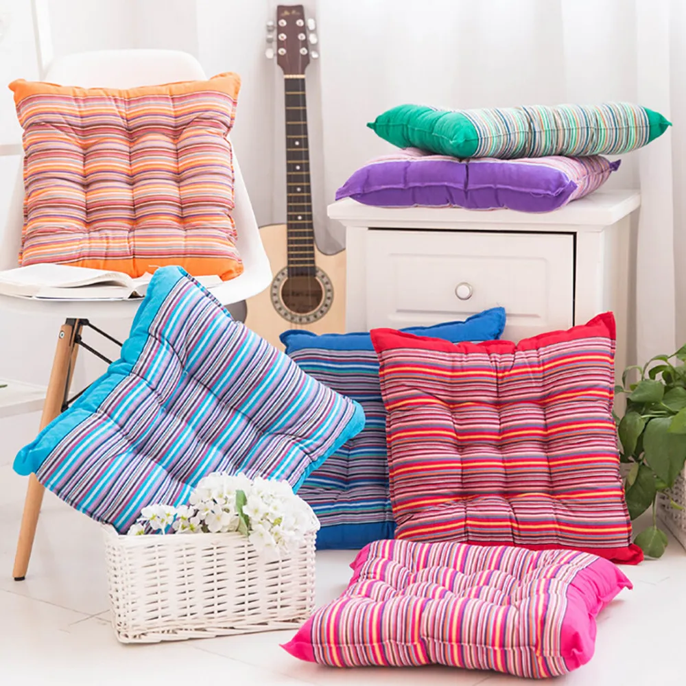 Home Living Room Striped Seat Cushion Sofa Fashion Stripe Cushion