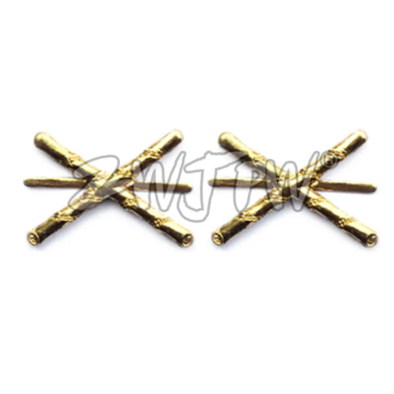 

KMT Takebana Badge Bamboo Flower WWII WW2 Chinese Army Collar Insignia Metal CN/40228