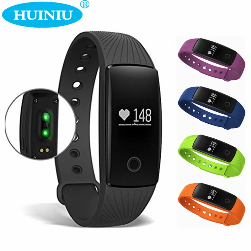 Heart Rate Monitor Smart Wristband Social Media Notifications Armband Step Counter Fitness Track Band Smartband For