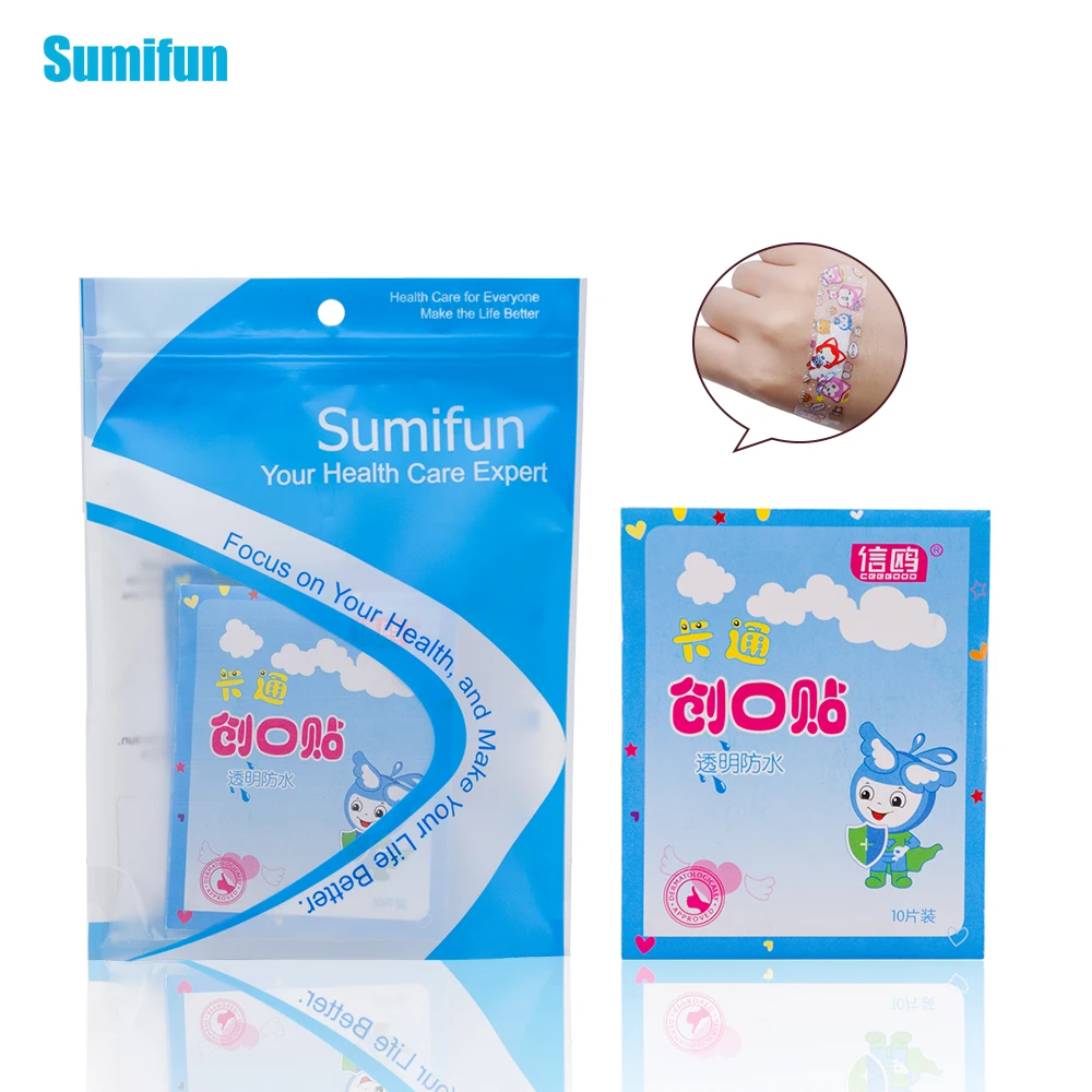 

Sumifun 50Pcs=1pack New Woundplast Band Aid Sterile Haemostasis Adhesive Bandage Stickers First Aid Kit C1204