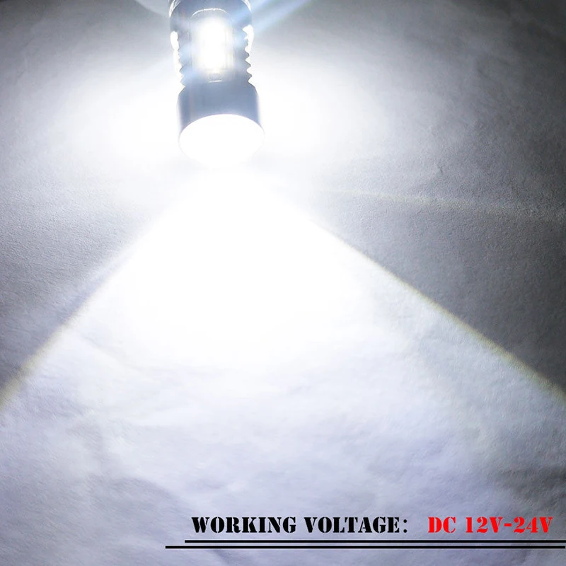 2шт 12*57 мм DC 12 V-24 V 50 W 6000 K 500LM сверхмощный алюминиевый 881 светодиодный Белый туман вождения DRL огни