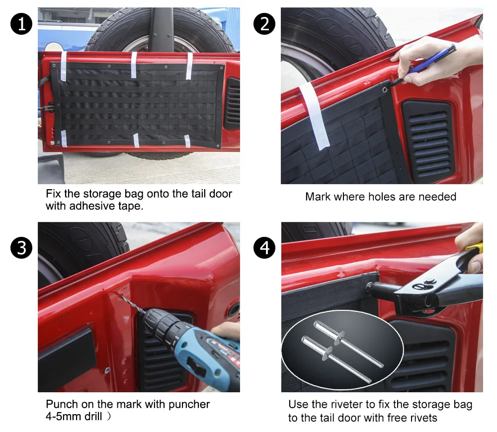 Interior do Carro Bolsa de Armazenamento Alforje para Jeep Estilo do Carro Mopai Lona Bagageira Acampamento Esteira Carga Organizador Bolsa Wrangler jk jl & 10 Organizadores