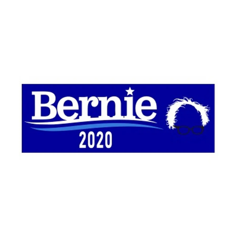 

Election bumper sticker For Bernie Sanders 2020 Supporters Senator Vermont Social Democrat Candidate Decorative Sticker