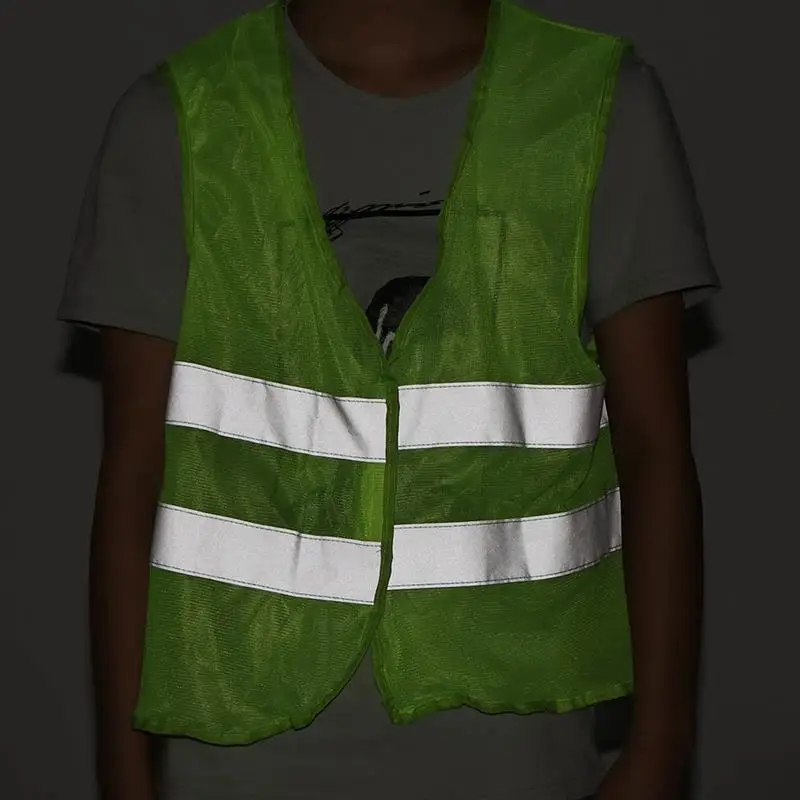 

Unisex Reflective Vest Workwear Child Safety Vest Motorcycle Provides High Visibility Day Night Running Cycle Warning