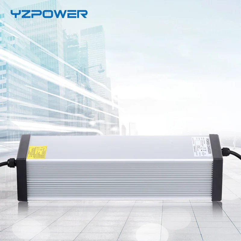 YZPOWER 54,6 V 30A 29A 28A 27A 26A литий-ионная Lipo батарея зарядное устройство для 48V батареи умный и безопасный большой аккумулятор зарядное устройство