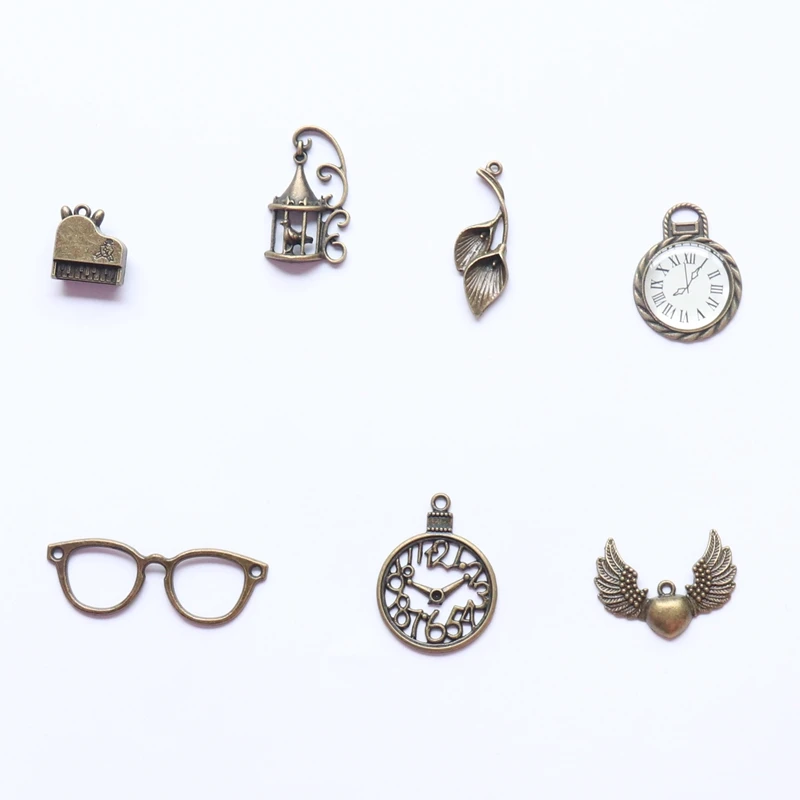 

20-50MM 10-20PCS/Pack Vintage Antique Bronze Alloy DIY Jewelry Making Charms Jewellery Pendants