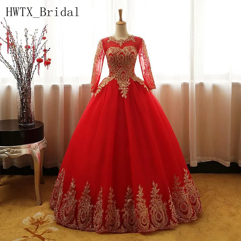 Red long sleeve dress sweet 16 dress