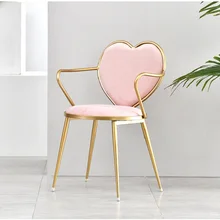 U-BEST скандинавские ins обеденный стул, современный Кофейня кафе металлический золотистый стул, Интернет знаменитый обеденный стул