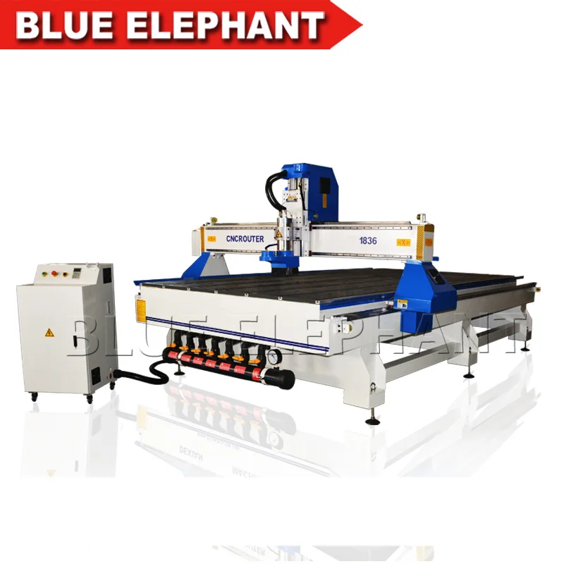 Гравировальный станок с ЧПУ Blue Elephant 1836 Китайский фрезерный для гравировки и