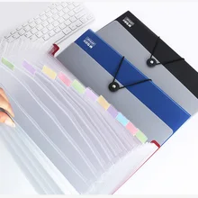 13 страниц Пластик A4 папка для документов сумки широкий кошелек папка для чеков для документов fichario Escolar