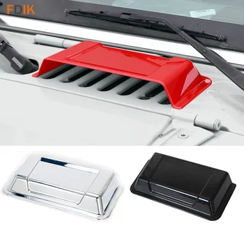 

Engine Hood Inlet Air Intake Vent Cover Trim Guard Rain Shield Protector Accessories for Jeep Wrangler JK 2007-2017