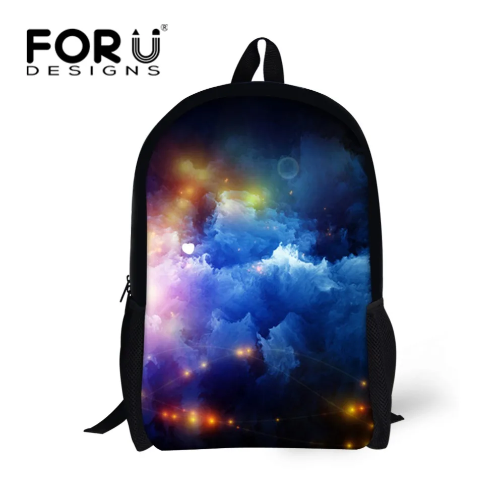 FORUDESIGNS Galaxy Star Universe Space с принтом школьный рюкзак для подростков школьные сумки