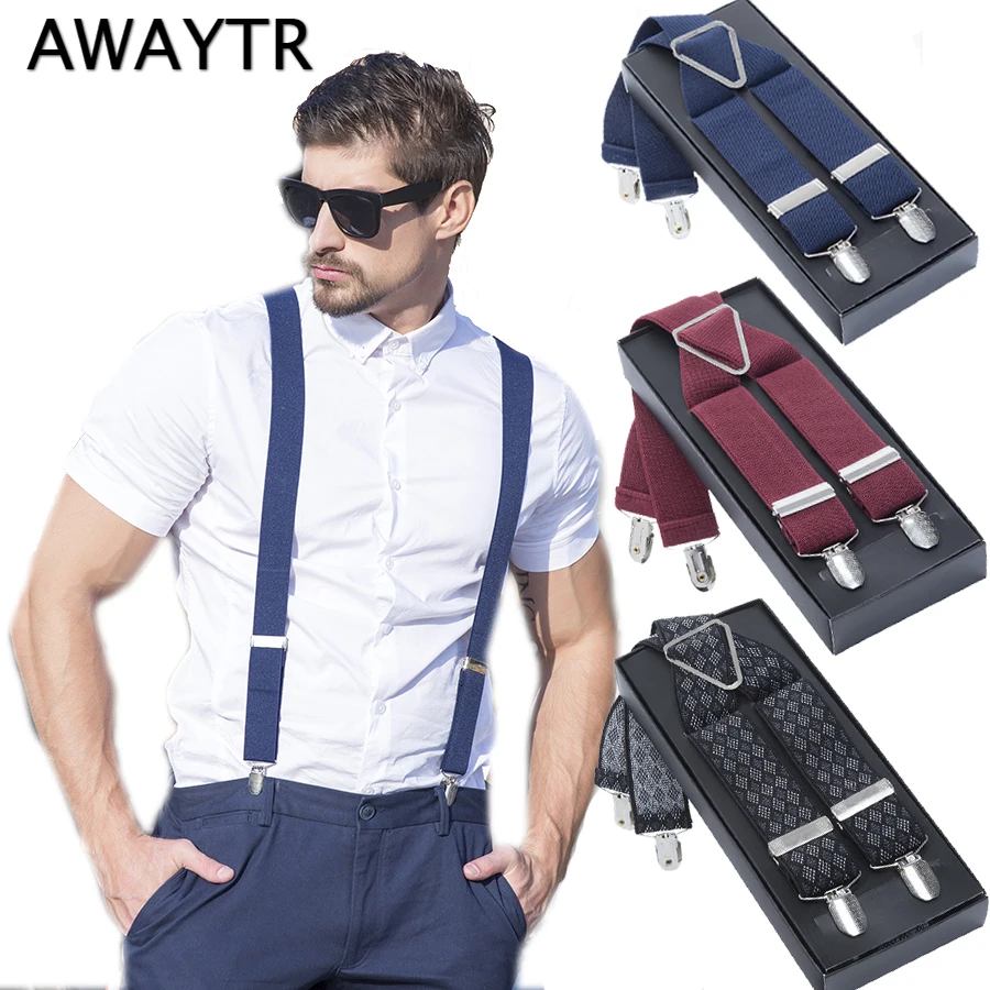 

110cm 2017 New Y Shape Women Men Elastic Suspenders Fashion Navy Blue Striped Adjustable Braces for Men Shirt Suspenders