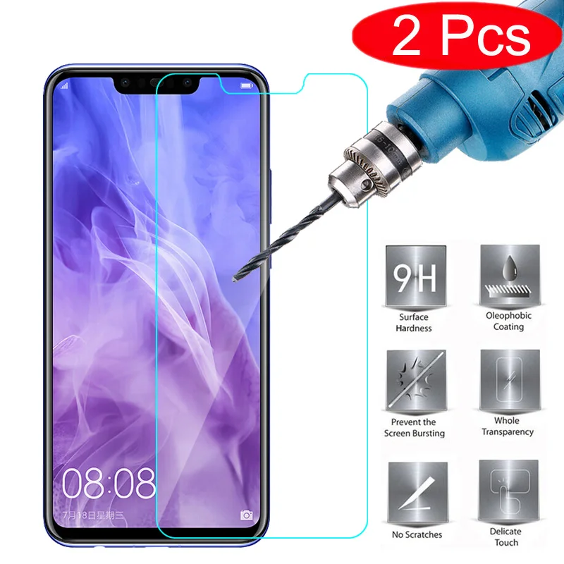 2 шт. 2.5D закаленное Стекло для huawei Honor 7A 7C Pro 10 V10 играть 9i Экран протектор P20 Lite Nova 3 3i