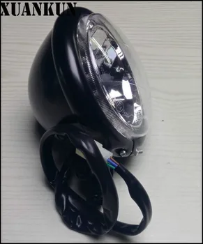 

XUANKUN 4.5 Inch Retro Motorcycle Modified LED Day Lamp Headlamps Headlamps