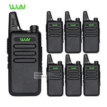 6pc Professional Walkie Talkie WLN KD C1 UHF Long Range 2 Way Radios Handheld Mobile Ham