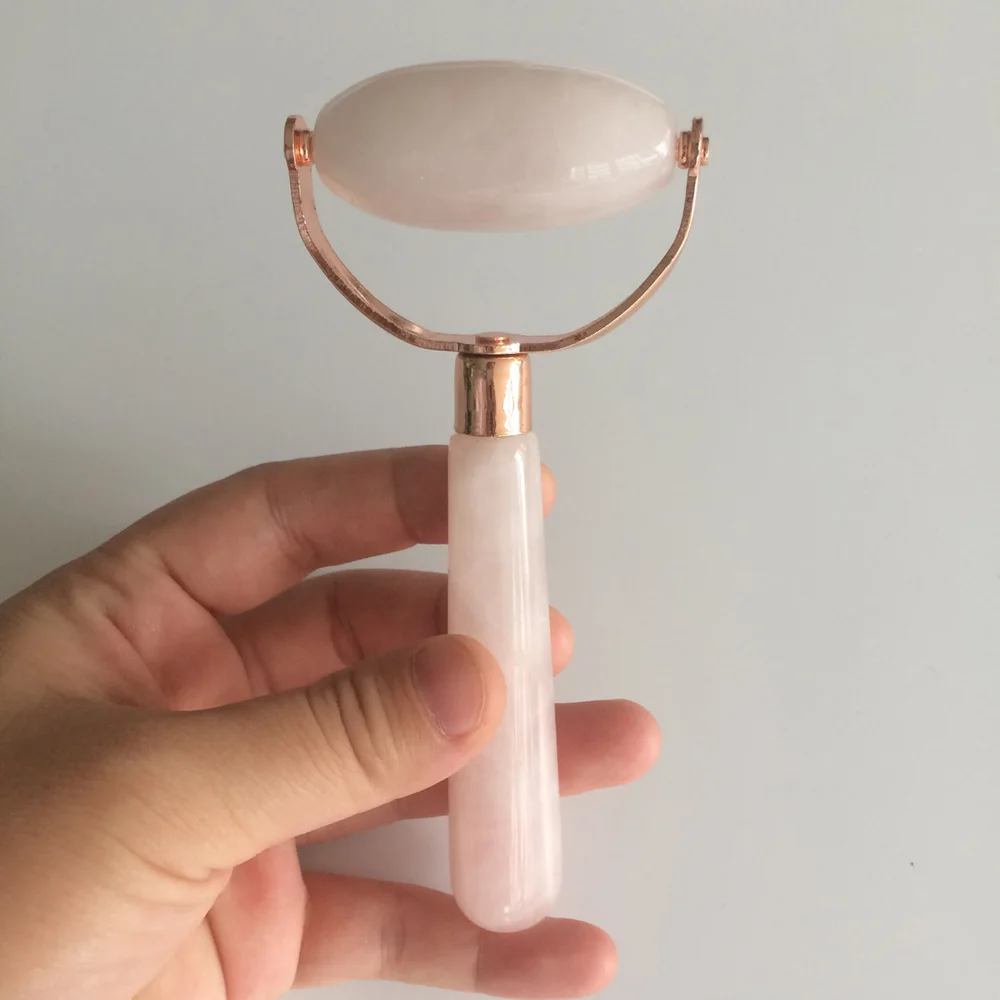 Natural Jade Roller Rose Quartz Roller  (5)