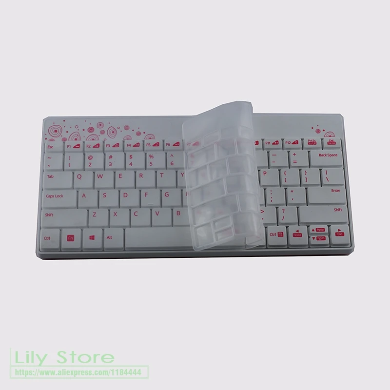 Для Rapoo 8000 E2000P X220 X221 X225 X228 K2000 Настольный ПК Беспроводной Клавиатура Обложка Protector кожи - Цвет: clear