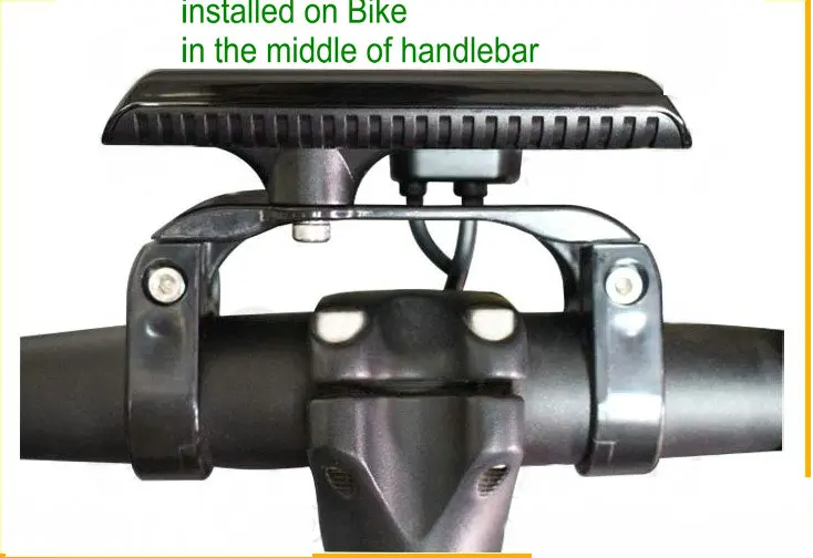 w900 installed in middle of handlebar