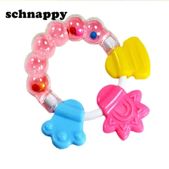 Cartoon Baby Baby Teether Educational Toys Teeth Biting For Babies Baby Rattle Toy For Bed Bell Silicone Handbell Jingle