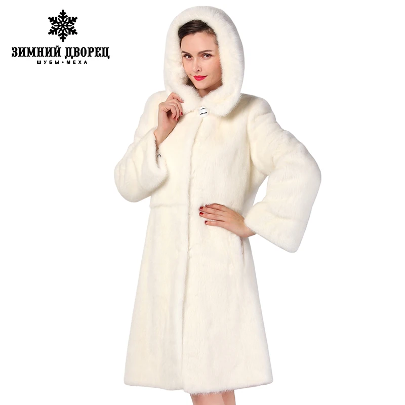 best seller Fashion Slim Fur white long mink fur coat,warm winter new mink fur coat,mink leather coat