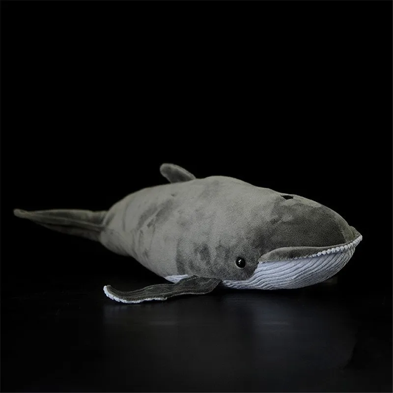 

40CM Length Pomkii Blue Whale Stuffed Toy Extra Soft Humpback Whale Plush Toys Simulation Ocean Animal Toy Gifts