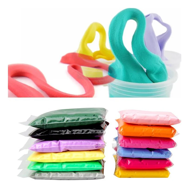

24pcs/set DIY Fimo Polymer Clay Soft Modeling Clay Tools Slime Light Plasticine Handgum Playdough Toys for Children Gifts