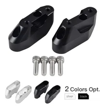 H2CNC руль хомуты для руля крепления удлиняющие ручки бар Лифтеры адаптеры 28 мм до 25 мм назад для BMW R1200RS R 1200GS K54