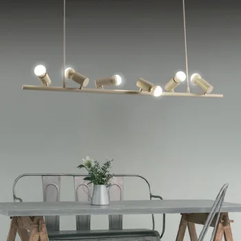 

Modern Minimalist Led Pendant Lights White Nordic Pendant Lamp Metal with 6-10 Led Bulb 360 Degree Rotate Living Room Home 220V