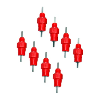 

5 pcs 360 degrees Red nipples Chicken waterer Poultry feed Chicken drinking Bird Pigeon Feeding Ball red nipple drinkers for