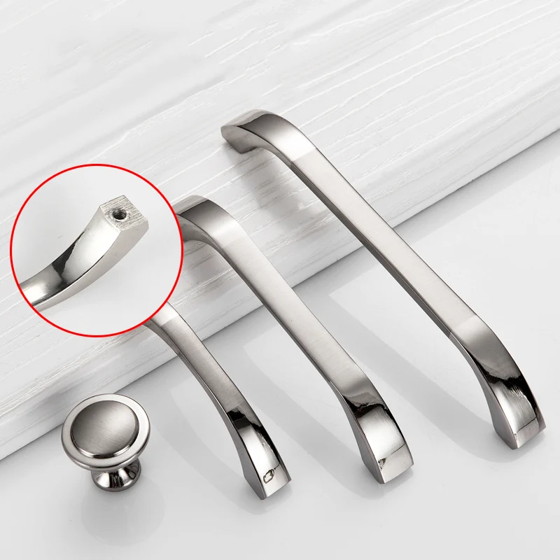 Modern Door Handles Kitchen Cabinet Knobs and Handles Silver Furniture Hardware Wardrobe Cupboard Handle Gold Drawer Pulls Modern Door Handles Kitchen Cabinet Knobs and Handles Silver Furniture Hardware Wardrobe Cupboard Handle Gold Drawer Pulls