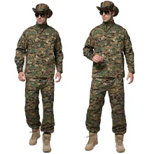 Армейские военные тактические брюки-карго, Униформа, камуфляж, Тактическая Военная БДУ, Боевая форма, США, армейский Лесной цифровой камуфляж, наборы
