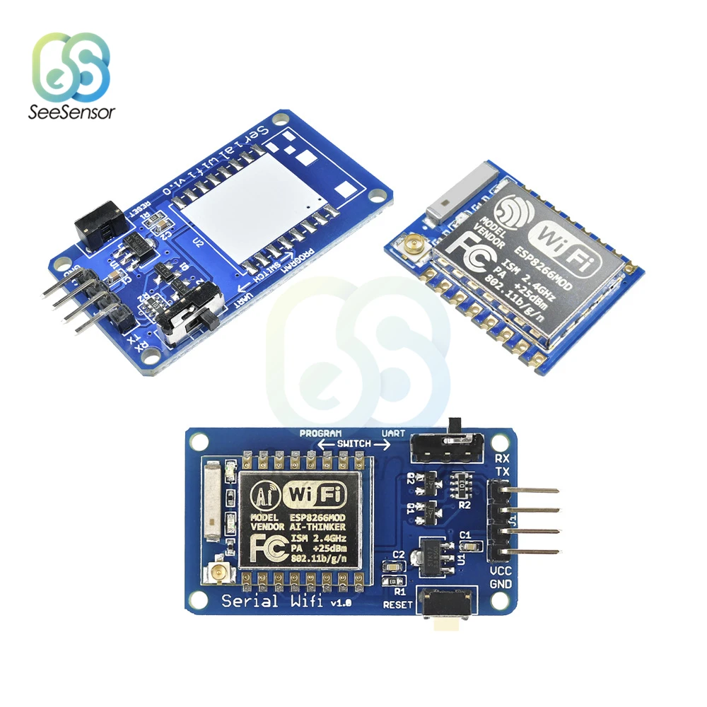 ESP8266 Φ ESP07 V1.0 серийная Беспроводная плата с Wi Fi модуль 3 В 5 в 8N1 TTL UART контроллер