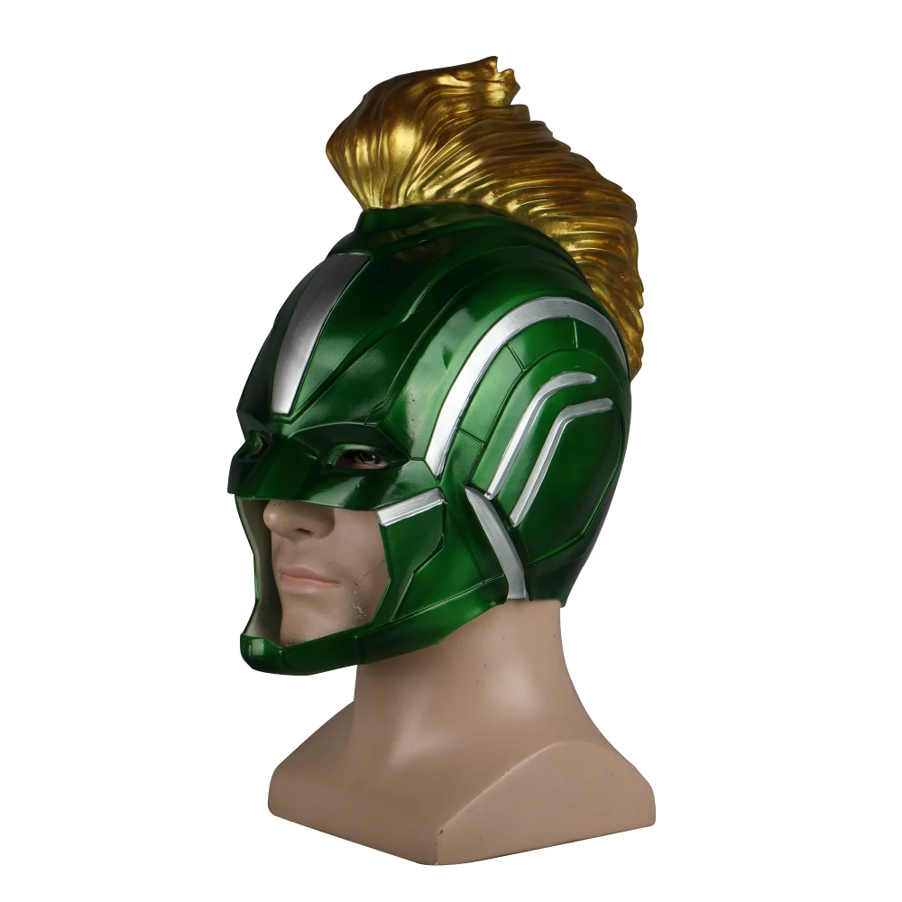 High Quality PVC Helmet Captain Marvel Carol Danvers Superohero Mask Women Cosplay Helmet Costume Halloween Party Prop (3)
