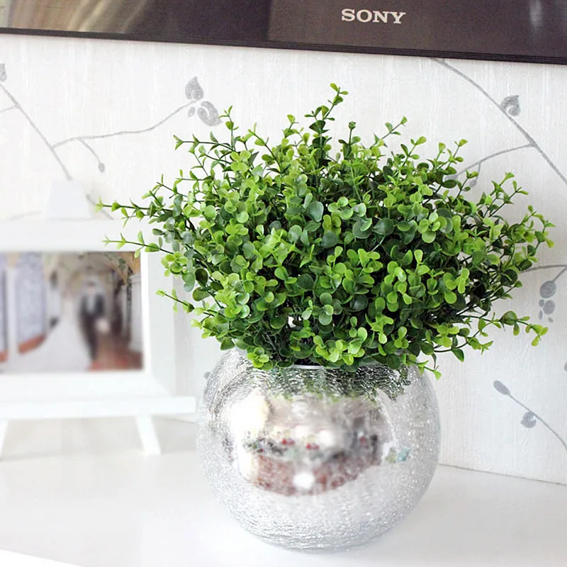 

Artificial plants decorative simulation eucalyptus grass home table decoration High Quality flower accessories