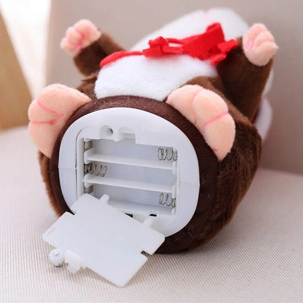 Cheeky хомяк Электрический говорящий ходячий питомец Рождественская игрушка говорящий хомяк с шапками шарф подарок YH-17