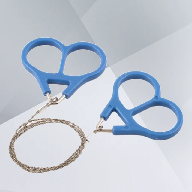 Mini Stainless Steel Wire Saw Ideal for Survival Gear Camping Hunting Tree Cutting Emergency Kit Tool Chain