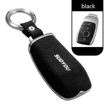 

Genuine Leather car key holder cover For Mercedes Benz E Class W213 E200 E300 S Class 2017 2018 2019 Accessories Car styling