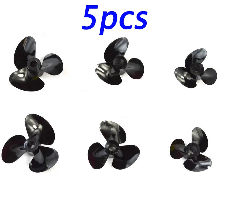 

5pcs RC Model Boat 3-blades Nylon plastics propellers Positive/opposite propellers 26/30/34mm 3/4mm shaft hole diameter