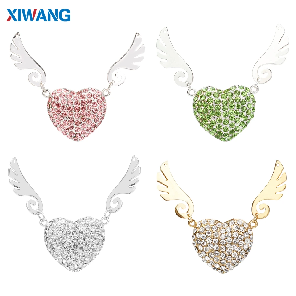 Crystal Necklace Heart USB Flash Drive 64GB 32GB Pen Drives 128GB 16GB 8GB 4GB USB 2.0 Pendrive Jewelry Memory Stick Girls Gift (10)