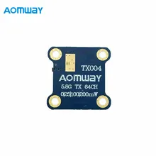 Aomway TX004 мини 5,8 Г 64CH Raceband 0 МВт/25 МВт/100 МВт/200 МВт переключаемый FPV передатчик NTSC/PAL для RC гоночный FPV Drone Quadcopter