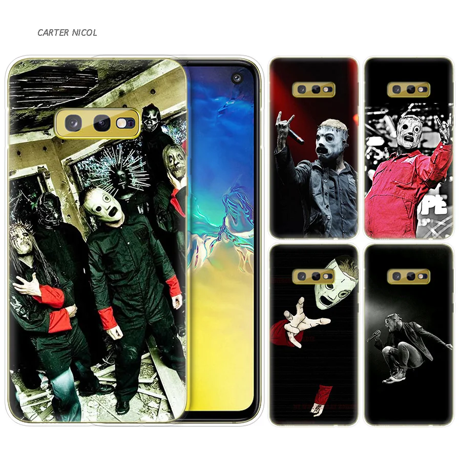 

Silicone Case for Samsung Galaxy S10 S10e S8 S9 J4 J6 A6 A8 Plus 5G M30 M20 M10 A50 A30 A10 Cover Slipknot Clown Corey Taylor