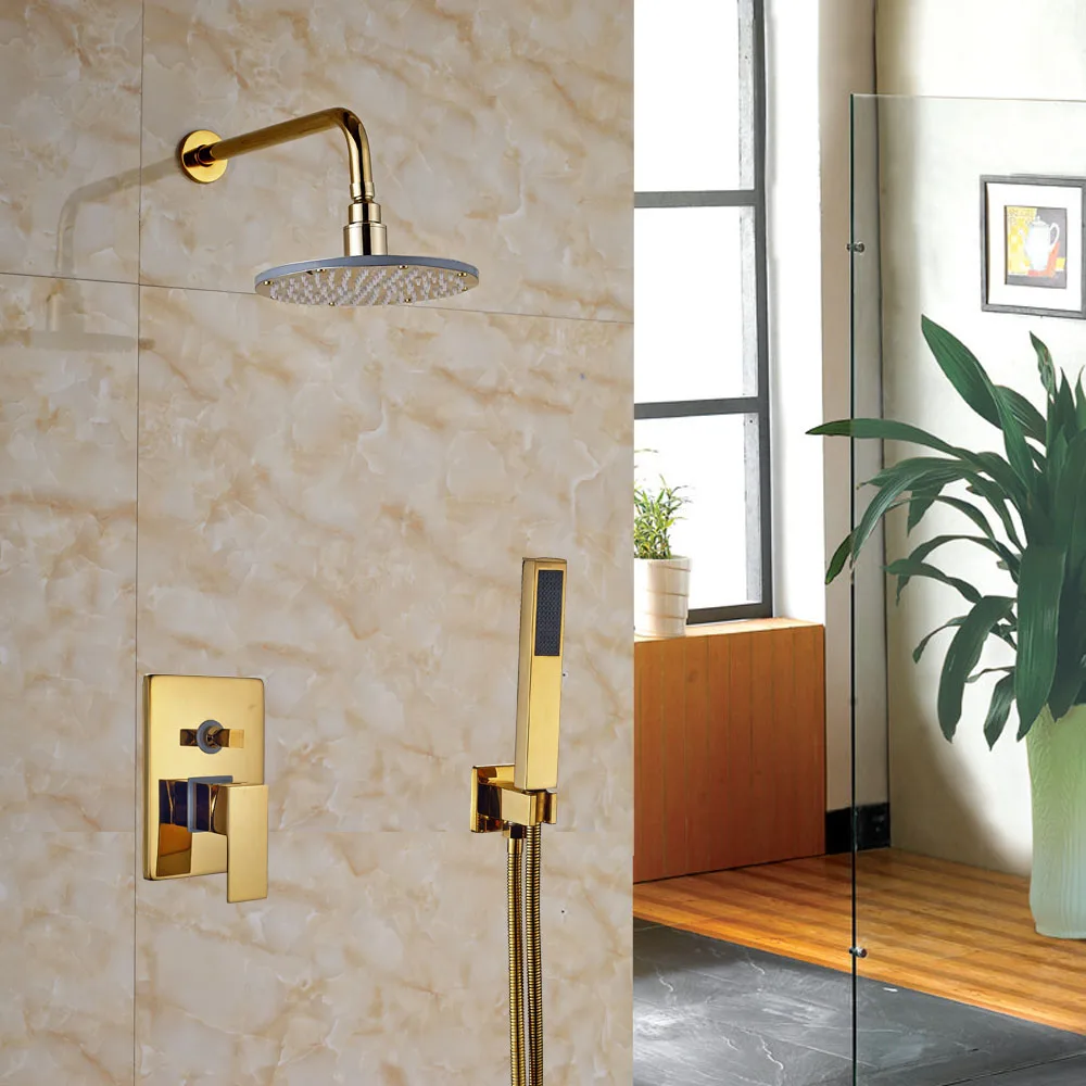 Wholesale and Retail Bathroom Shower Faucet Sets 8" Rainfall Shower