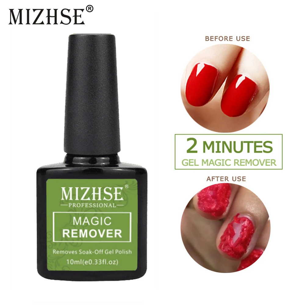 

MIZHSE Nail Gel Magic Remover Gel Vernis Semi Permanant UV Soak Off 7/10ml Primer Base Matte Top Coat Cleaner For Nail Art