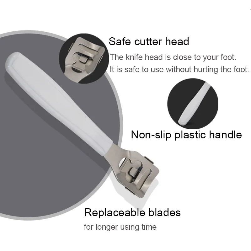 1 шт. ножная терка для ступней, профессиональные педикюрные инструменты, пилка для ног, удаление мозолей, лезвие для ног, средство для удаления кутикулы, бритва
