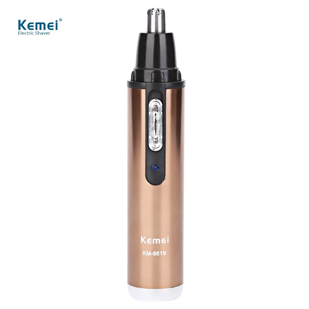 

Kemei KM-6619 Rechargeable Electric Washable Nose Hair Trimmer Cleaner Styling Tool