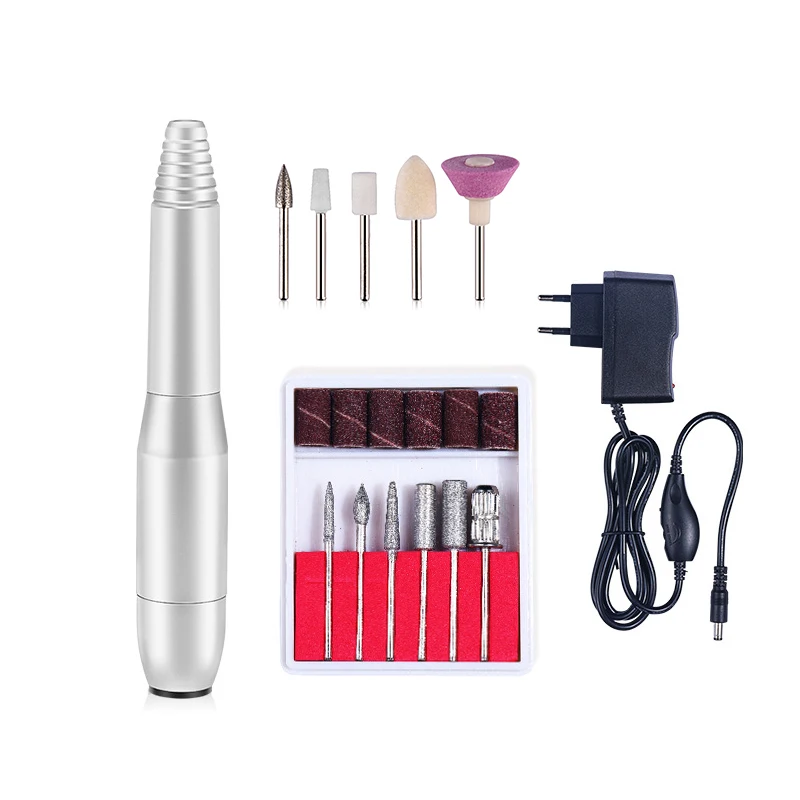 

Electric Nail Drills Bits Set E-File for Beginner Manicure Nails Cuticle Polishing Grinding Machine Milling Kit Speed 20000RPM